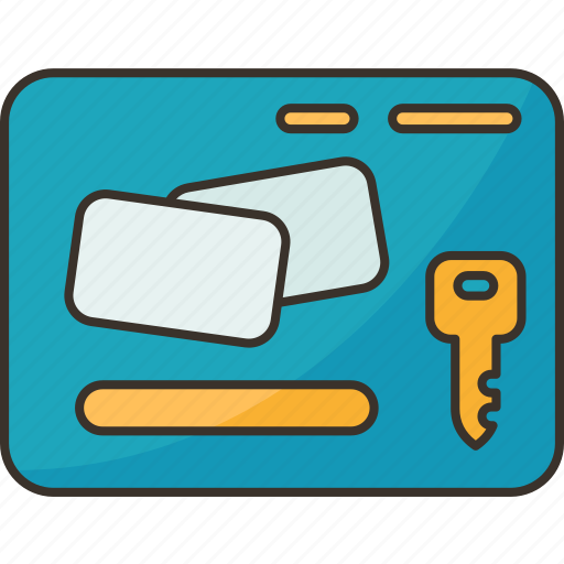 Key, card, hotel, access, security icon - Download on Iconfinder