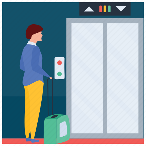 Direction, door lift, elevator, lift, passenger lift, up and down illustration - Download on Iconfinder