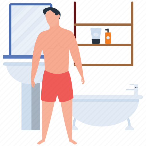 Bath, bathing, bathroom, bathtub, hotel washroom, skincare illustration - Download on Iconfinder