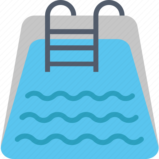 Pool, ladder, relax, swim, swimming, water, waves icon - Download on Iconfinder