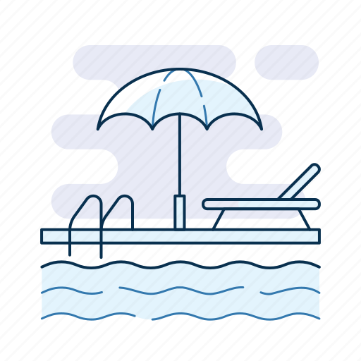 Hotel, pool, swimming, vacation icon - Download on Iconfinder