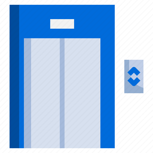 Lift, elevator, doors, mall, transportation icon - Download on Iconfinder