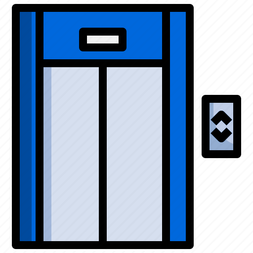 Lift, elevator, doors, mall, transportation icon - Download on Iconfinder