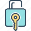 keylock, lock, login, protection, security 