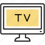 hotel, room, yellow, television, emoticon, tv, monitor, face, action 