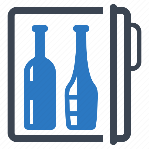 Alcohol, bottles, refrigerator, wine icon - Download on Iconfinder