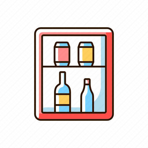 Cool drink, minibar, fridge, bottle icon - Download on Iconfinder