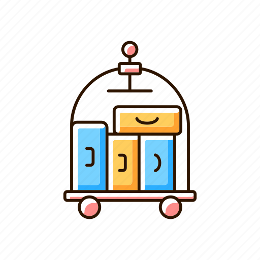 Porter service, luggage, suitcase, hotel icon - Download on Iconfinder