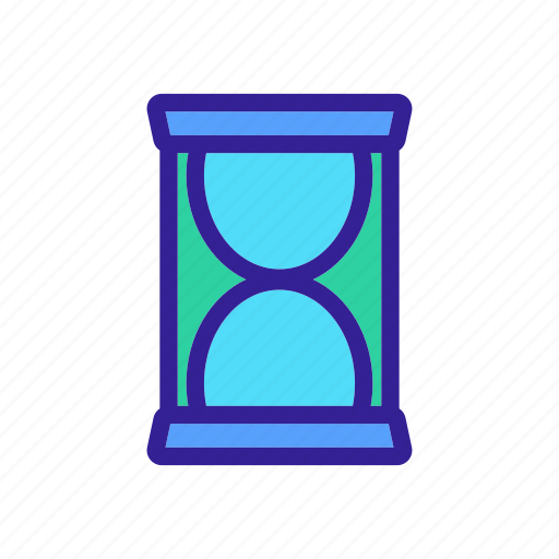 Art, concept, contour, hourglass, time, timer icon - Download on Iconfinder