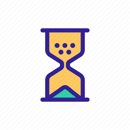 Art, concept, contour, hourglass, time, watch icon - Download on Iconfinder