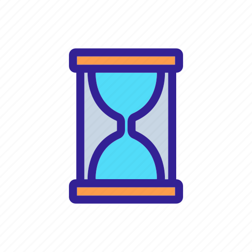 Art, clock, concept, contour, hourglass, time icon - Download on Iconfinder