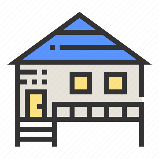 House, home, estate, building, cottage, bungalow, traditional icon - Download on Iconfinder