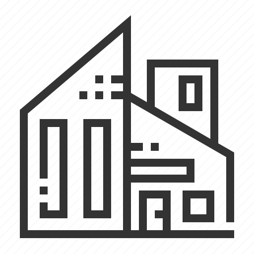 House, home, building, property, real estate, modern, office icon - Download on Iconfinder