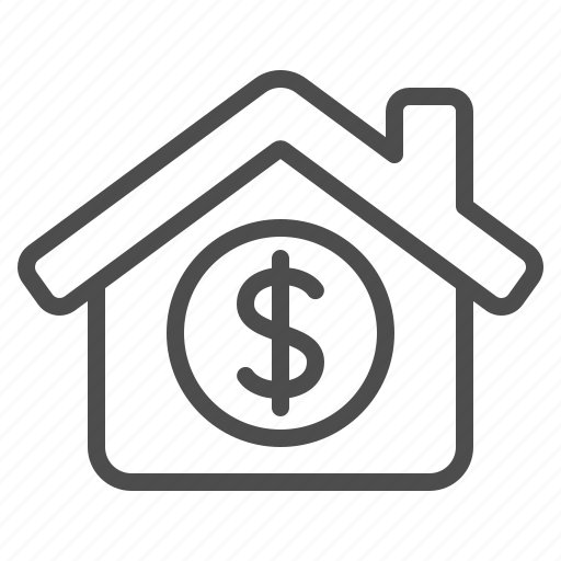 House, home, coin, real estate, rent icon - Download on Iconfinder