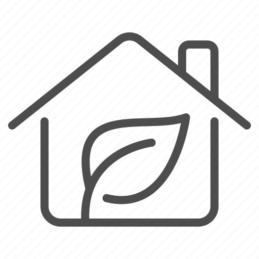 House, home, leaf, plant, green home icon - Download on Iconfinder