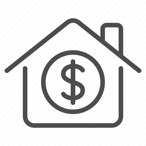 House, home, dollar, real estate, price, rent icon - Download on Iconfinder