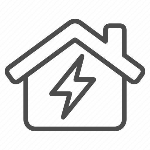 House, home, electricity, lightning bolt icon - Download on Iconfinder