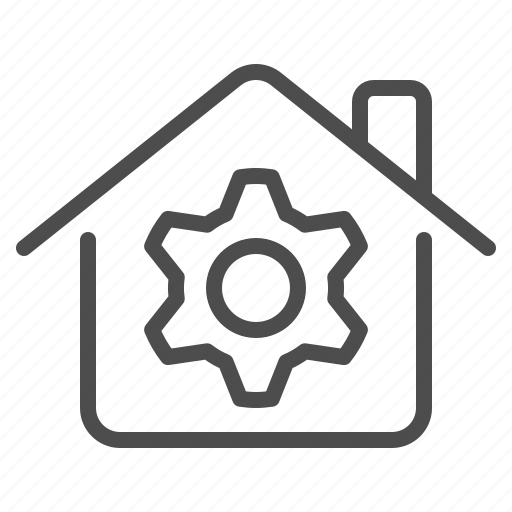 House, home, cog, gear, settings, smart home icon - Download on Iconfinder