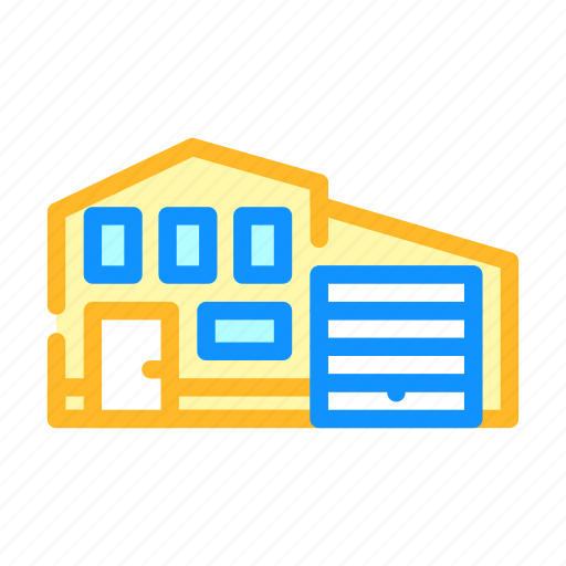 House, garage, real, estate, bungalow, water icon - Download on Iconfinder