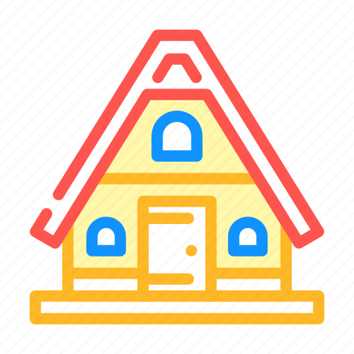 Mountain, house, real, estate, bungalow, water icon - Download on Iconfinder