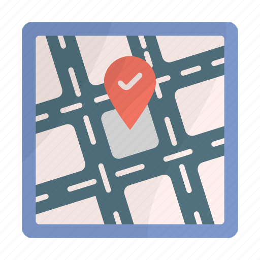 Map, navigation, pointer, house, building, home, property icon - Download on Iconfinder