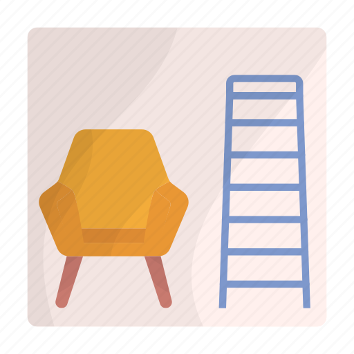 Sofa, ladder, watch, interior, decoration, rearranging, chair icon - Download on Iconfinder