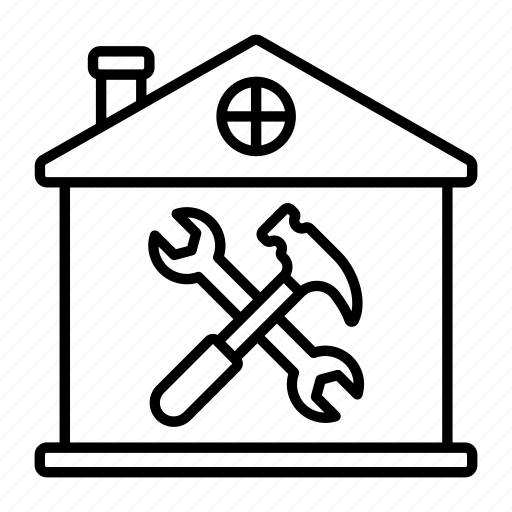 House, repairing, property, renovation, home, tools, real estate icon - Download on Iconfinder
