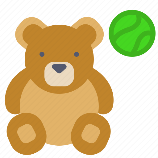 Ball, bear, kids, play, toy icon - Download on Iconfinder