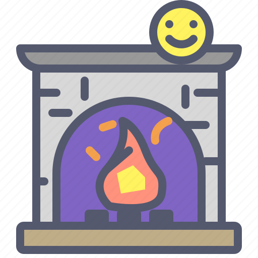 Fire, fireplace, heat, holidays icon - Download on Iconfinder