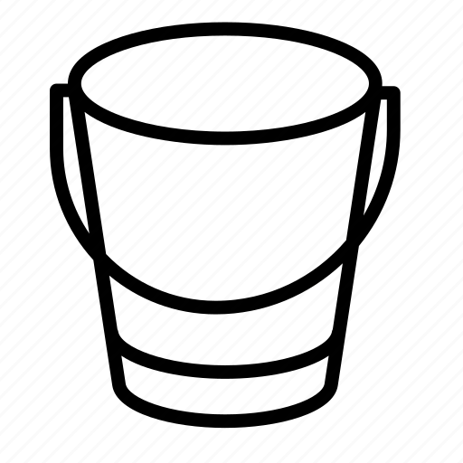 Bucket, equipment, pail, tools, water, water bucket, work icon - Download on Iconfinder