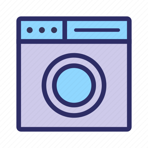 Household, laundry, washing, washing machine icon - Download on Iconfinder