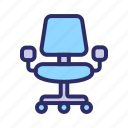 chair, household, office, seat