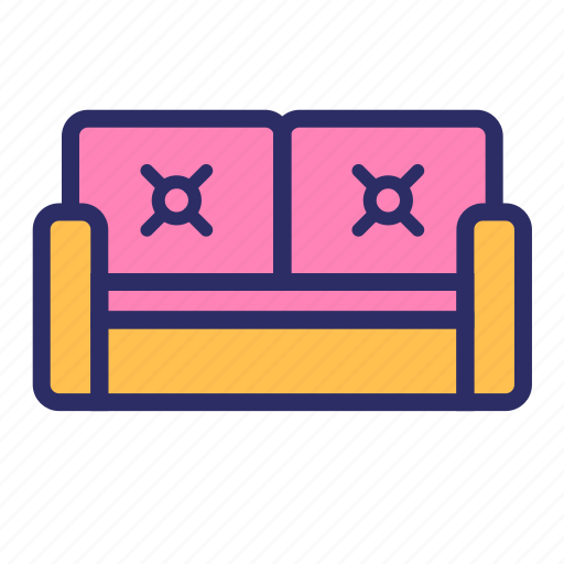 Couch, furniture, household, sofa icon - Download on Iconfinder
