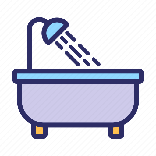 Bath, bathtub, clean, shower icon - Download on Iconfinder