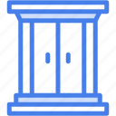 door, room, entrance, furniture, and, household, palace
