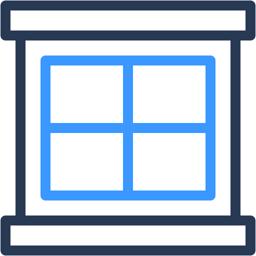 Window, glass, frame, furniture, and, household, interior icon - Free download