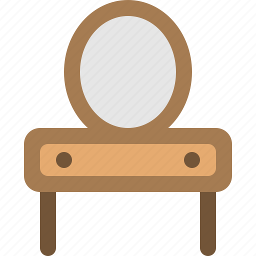 Cermin, dressing, furniture, meja rias, table icon - Download on Iconfinder