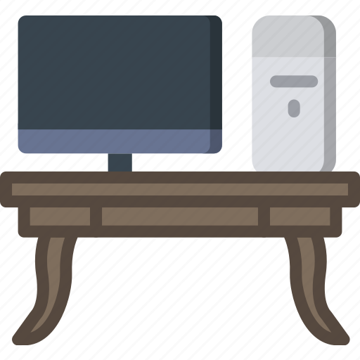 Belongings, furniture, households, workdesk icon - Download on Iconfinder