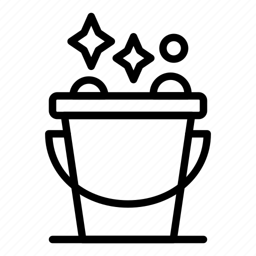 Bucket, foam, house, household, logo, pail, water icon - Download on Iconfinder