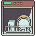 dishwasher, kitchen, machine, appliance, household