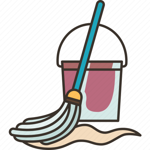 Mop, floor, cleaning, housework, hygiene icon - Download on Iconfinder