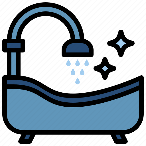 Shower, bathtub, wash, bath, hygiene, clean icon - Download on Iconfinder