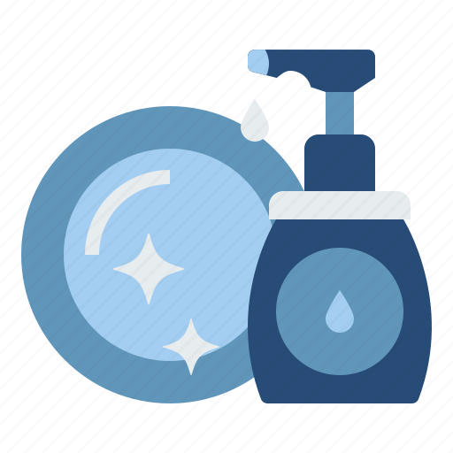 Washing, plate, cleanser, dish, dishwashing, wash, clean icon - Download on Iconfinder