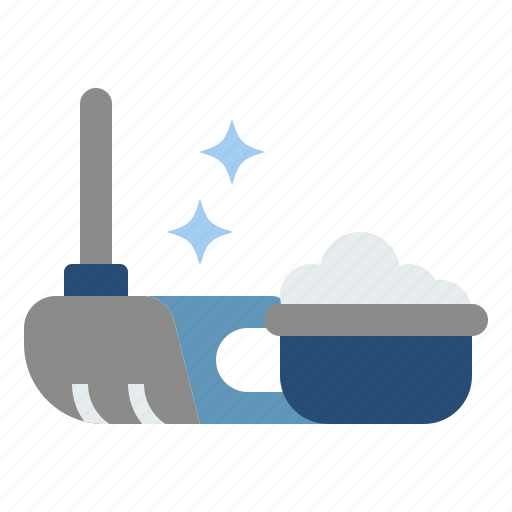 Mop, cleaning, household, bucket, house icon - Download on Iconfinder