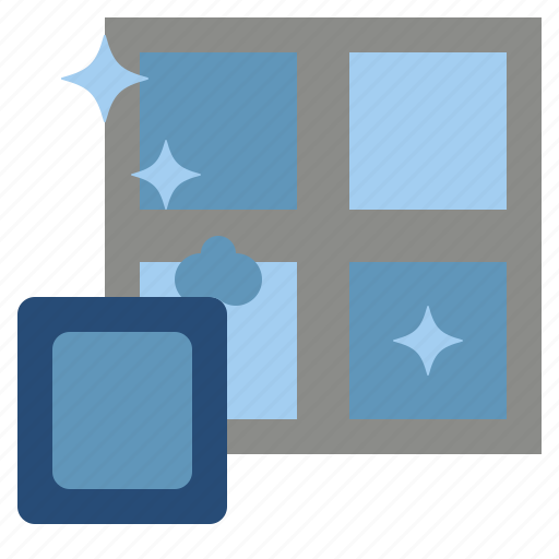 Window, glass, cleaner, sparkling, cleaning, clean icon - Download on Iconfinder