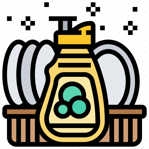 Cleaning, detergent, dish, kitchen, soap icon - Download on Iconfinder