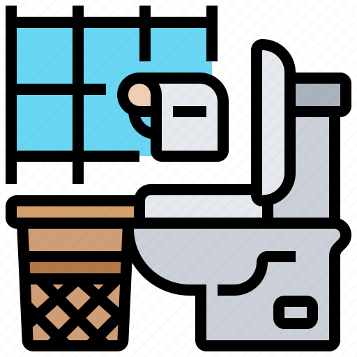 Bathroom, flush, hygiene, sanitary, toilet icon - Download on Iconfinder