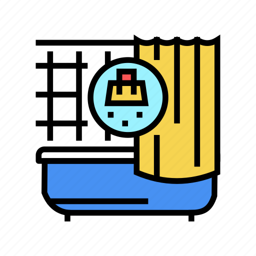 Bathroom, cleaning, housekeeping, laundry, window, sponge icon - Download on Iconfinder