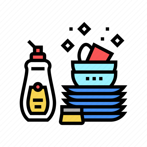 Dish, washing, housekeeping, laundry, window, sponge icon - Download on Iconfinder