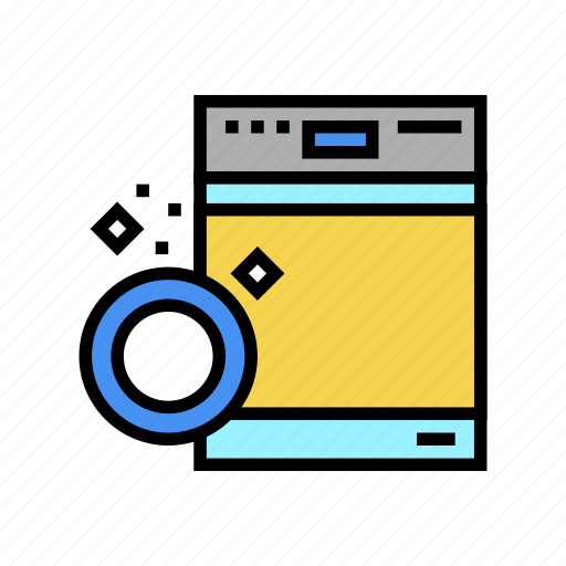 Dishwasher, machine, housekeeping, laundry, window, sponge icon - Download on Iconfinder